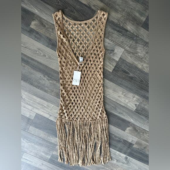 Zara Knit Swim Coverall - Picture 1 of 7